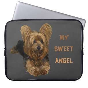 Housse Pour Ordinateur Portable My Sweet Angel Yorkshire Terrier Coque d'ordinateu