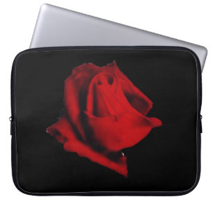Housse Pour Ordinateur Portable Mystère doux rougeoyant de rose rouge