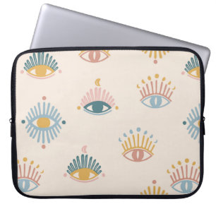 Housse Pour Ordinateur Portable Mystique yeux sans couture motif, arrière - plan m