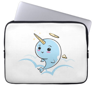 Housse Pour Ordinateur Portable Narwhal Angel Cutie