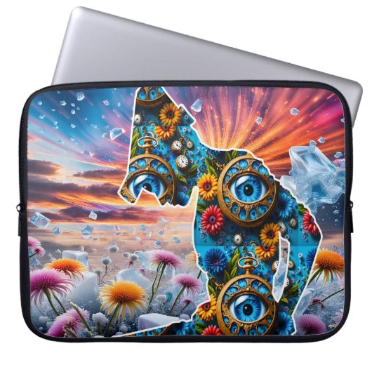 Housse Pour Ordinateur Portable Nature avec le temps (Devant)