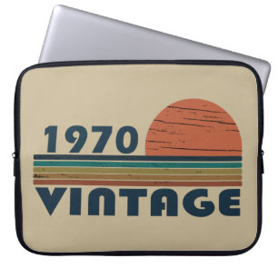 Housse Pour Ordinateur Portable Né en 1970 anniversaire vintage