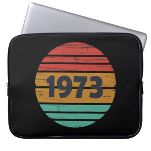 Housse Pour Ordinateur Portable Né en 1973 cadeau d'anniversaire vintage