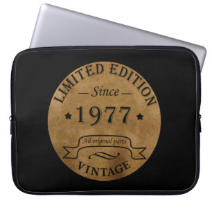 Housse Pour Ordinateur Portable Né en 1977 anniversaire vintage