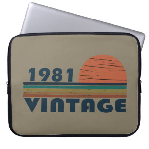 Housse Pour Ordinateur Portable Né en 1981 anniversaire vintage