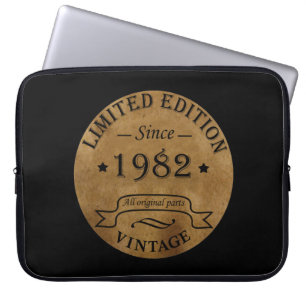 Housse Pour Ordinateur Portable Né en 1982 anniversaire vintage