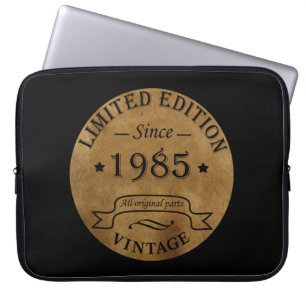 Housse Pour Ordinateur Portable Né en 1985 vintage cadeau de 40e anniversaire