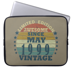 Housse Pour Ordinateur Portable Né en mai 1999 anniversaire vintage