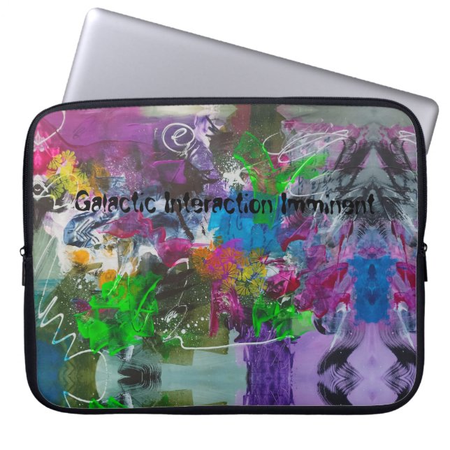 Housse Pour Ordinateur Portable Nébuleuse Abstraite Psychedélique (Devant)