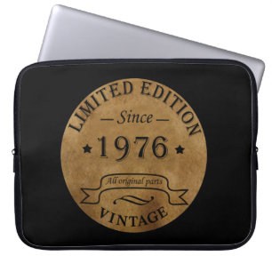 Housse Pour Ordinateur Portable Née en 1976 cadeau d'anniversaire 50 ans