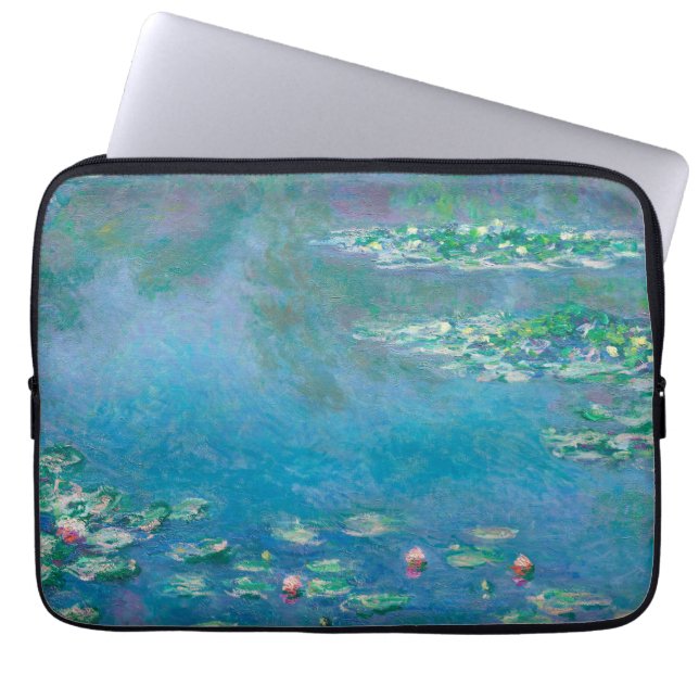 Housse Pour Ordinateur Portable Nénuphars de Claude Monet Fine Art Painting (Devant)