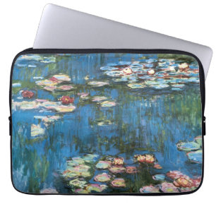 Housse Pour Ordinateur Portable Nénuphars par Claude Monet, impressionisme vintage