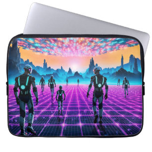 Housse Pour Ordinateur Portable Neon Dreamscape
