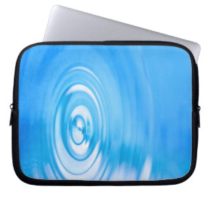Housse Pour Ordinateur Portable Nettoyez les ondulations de l'eau bleue