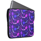Housse Pour Ordinateur Portable Neurones connectés Neon Purple (Devant droit)