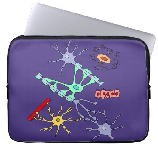 Housse Pour Ordinateur Portable Neurones et glie (Devant)