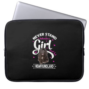 Housse Pour Ordinateur Portable Never a between a girl and her newfoundland