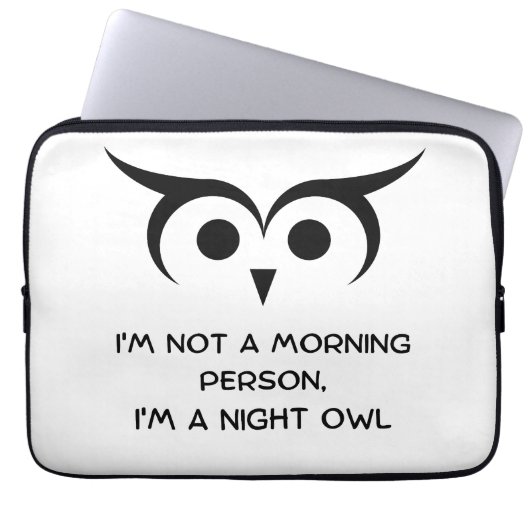 Housse Pour Ordinateur Portable Night Owl (Devant)