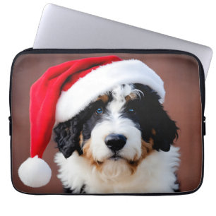 Housse Pour Ordinateur Portable Noël Bernedoodle