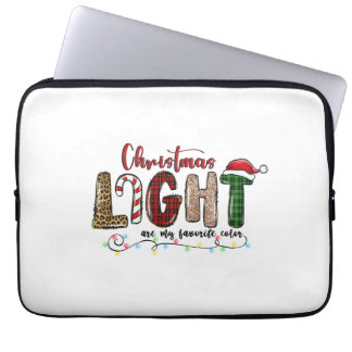 Housse Pour Ordinateur Portable Noël Cadeau Noël Lumière sont ma couleur préférée