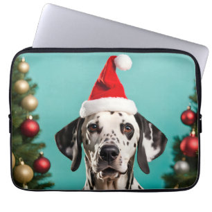 Housse Pour Ordinateur Portable Noël dalmate