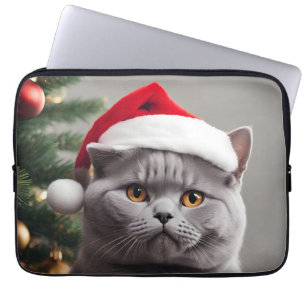 Housse Pour Ordinateur Portable Noël de Shorthair britannique