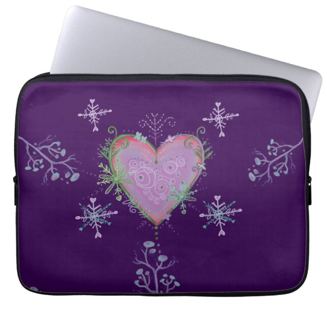 Housse Pour Ordinateur Portable noël ornemental (Devant)