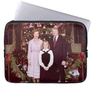 Housse Pour Ordinateur Portable Noël Président James Jimmy Carter Maison Blanche