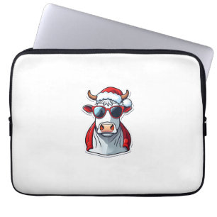 Housse Pour Ordinateur Portable Noël tenue Noël Noël Joyeux Noël Tshirt Vache Ch