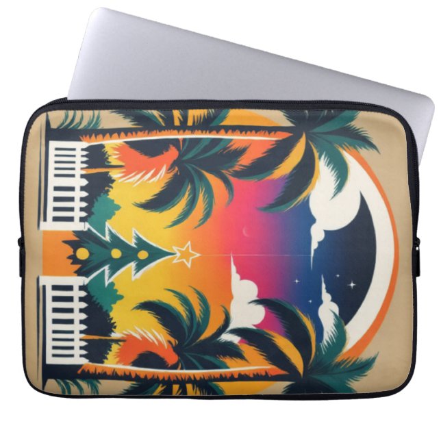 Housse Pour Ordinateur Portable Noël tropical (Devant)