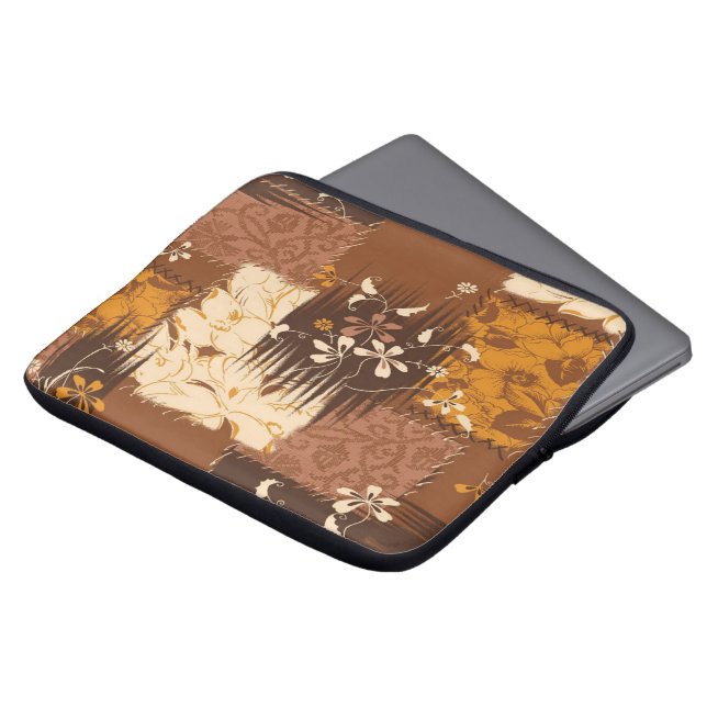 Housse Pour Ordinateur Portable noir brun (Devant haut)
