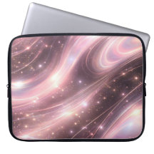 Noir & motifs spatiaux en blush atténué art IA