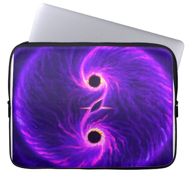 Housse Pour Ordinateur Portable Noirs (Devant)
