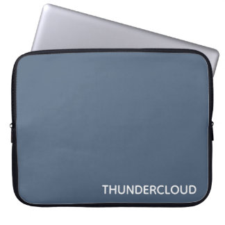 Housse Pour Ordinateur Portable Nom de la couleur gris-bleu du nuage-tonnerre