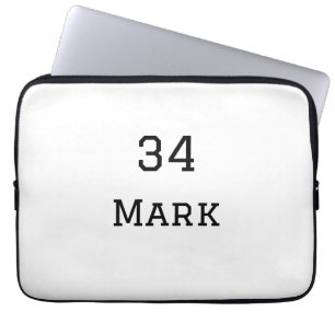 Housse Pour Ordinateur Portable nom de l'équipe ajouter nom du joueur date sports