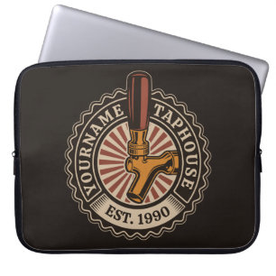 Housse Pour Ordinateur Portable NOM Personnalisé Artisanat Bière Taphouse Brasseri