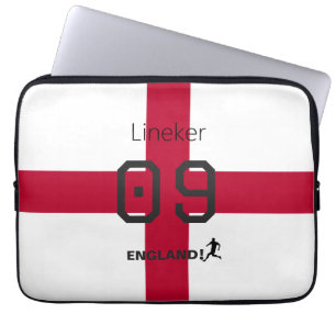 Housse Pour Ordinateur Portable Nom personnalisé avec croix de St George Angleterr