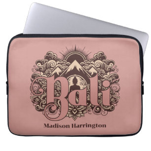 Housse Pour Ordinateur Portable Nom personnalisé Bali
