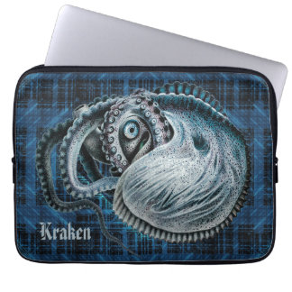 Housse Pour Ordinateur Portable Nom personnalisé de la pieuvre calmar nautile argo