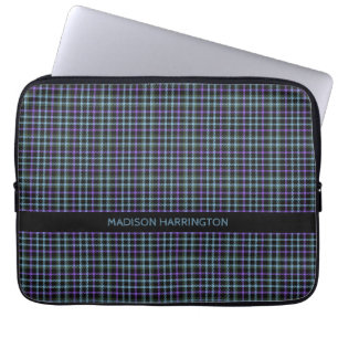 Housse Pour Ordinateur Portable Nom personnalisé Plaid / Tartan Motif