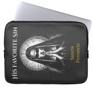 Housse Pour Ordinateur Portable Nonne Démoniaque Sombre