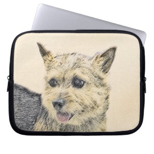 Housse Pour Ordinateur Portable Norwich Terrier Peinture - Cute Original Chien Art
