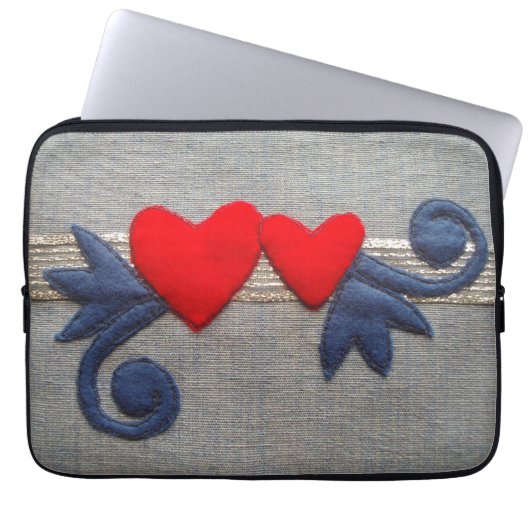 Housse Pour Ordinateur Portable Notes musicales (Devant)