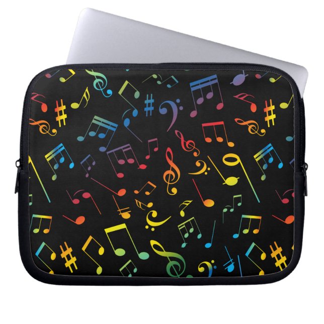 Housse Pour Ordinateur Portable Notes musicales 5 (Devant)