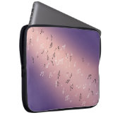 Housse Pour Ordinateur Portable Notes musicales Lilac Moon (Devant droit)