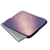 Housse Pour Ordinateur Portable Notes musicales Lilac Moon (Devant bas)