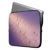 Housse Pour Ordinateur Portable Notes musicales Lilac Moon (devant gauche)