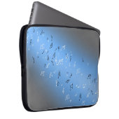 Housse Pour Ordinateur Portable Notes musicales Lune bleue (Devant droit)