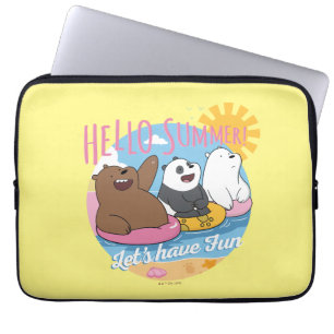 Housse Pour Ordinateur Portable Nous Ours Nus - Bonjour été! Amusons-nous