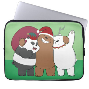 Housse Pour Ordinateur Portable Nous Ours Nus - Bonnes Fêtes